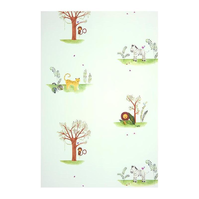 Papier peint Jungle vert - ALICE ET PAUL - Casadeco - AEP28087319