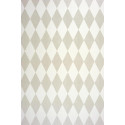 Papier peint ALICE et PAUL à motif losanges gris irisé - Casadeco