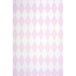 Papier peint Cirque Losange rose irisé - ALICE ET PAUL - Casadeco AEP28109207