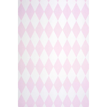 Papier peint Cirque Losange rose irisé - ALICE ET PAUL - Casadeco AEP28109207
