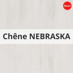 Couleur chêne Nebraska pour des marches, contre-marches, bandes de chant et profilé pour escalier