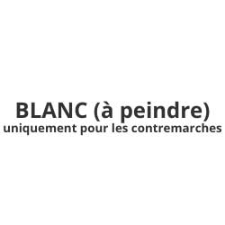 Couleur aluminium blanc pour des marches, contre-marches, bandes de chant et profilé pour escalier