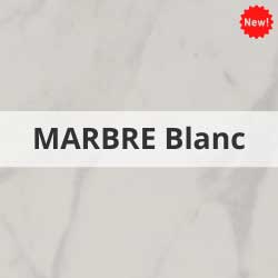 Couleur marbre blanc pour des marches, contre-marches, bandes de chant et profilé pour escalier