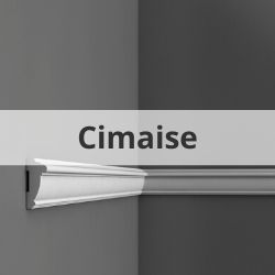 Cimaise est une moulure qui forme la partie supérieure d'une corniche ou à hauteur d'appui 