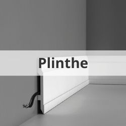 Plinthe, décoration pour la jonction entre le mur et le sol