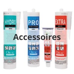 Accessoires et colles pour la pose de corniche, rosace, cimaise et plinthe