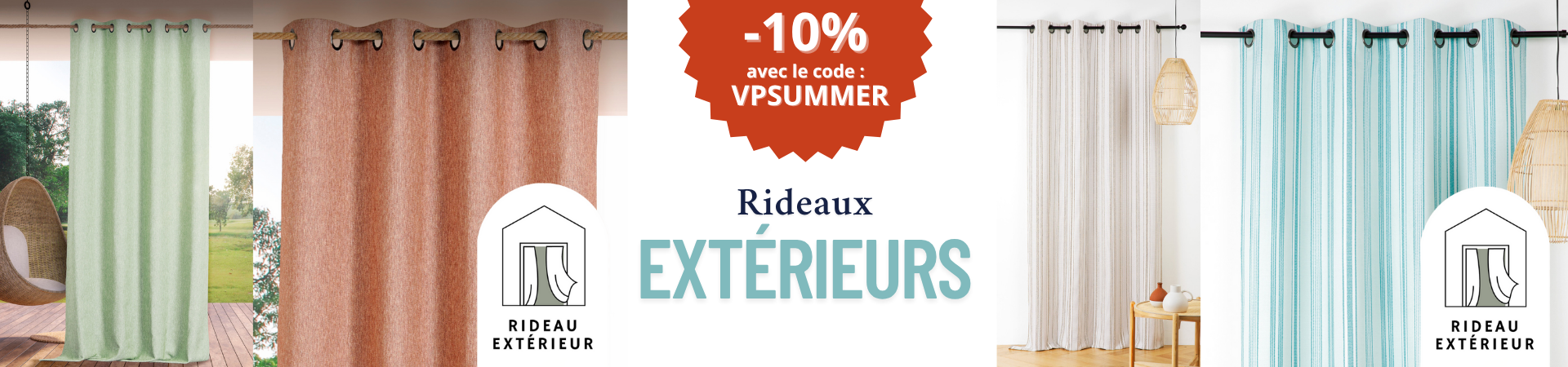 -10% sur les rideaux extérieurs