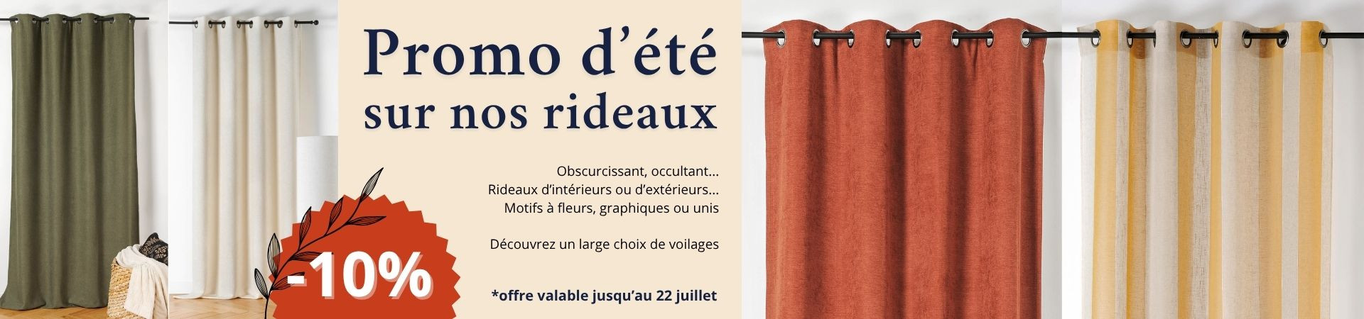 -10% sur nos rideaux