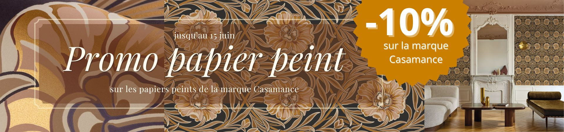 -10% sur les papiers peints et panoramiques Casamance