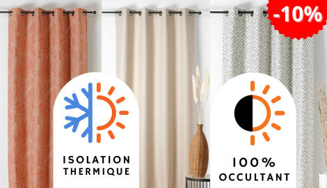 Rideaux Linder anti-bruit, occultant et isolant