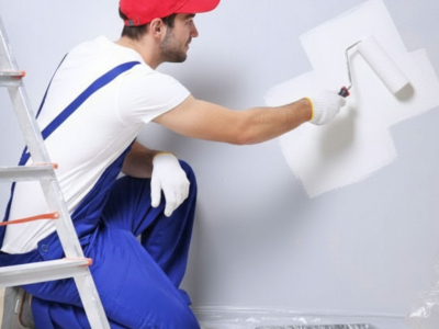 Peinture blanche sans trace de reprise